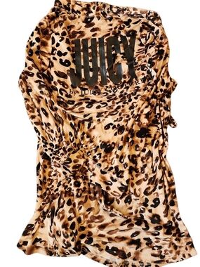 Juicy Couture Leopard Print Pajama Set With Robe